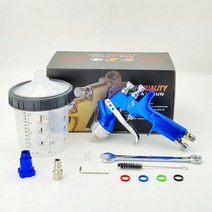 도색 부스 도장 스프레이 전문 자동차 페인트 도구 TT 건 MM 노즐 600cc PPS 컵 분무기 얼굴, [03] 1.3MM MIXING CUP