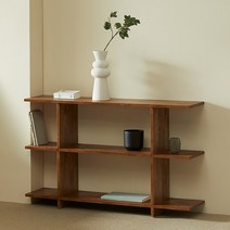 [3만원 즉시할인][스칸디아]우디 사각 원목 선반장 북쉘프(1200)(1+1 구성), 월넛