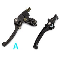 바이크 오토바이 페어 22mm 7/8 블랙 실버 오른쪽 왼쪽 브레이크 핸들 레이싱 마스터 실린더 펌프 레버 알루미늄 유니버설, [01] A