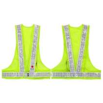 행사 공연 조명달린 형광 반사띠 조끼 야광반사 경찰