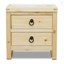 통나무 원색 2단 서랍장 410x340 침대협탁 원목수납장