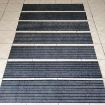 계단 미끄럼방지 패드 다양한 컬러 미끄럼 방지 테이프 매트 시트 부착형 두꺼운 패드 미니 카펫, 그레이-세븐 스트라이프B + 26×100cm개