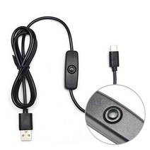 USW-C10 전원 ON/OFF 스위치 C타입 USB 충전케이블 1M, USW-C10(블랙)