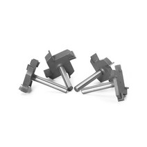 1/4 "6mm Shank 4 Edge T 형 슬롯 커터 목공 공구 라우터 비트 목재 용 산업용 그레이드 밀링, [08] 6X12.7