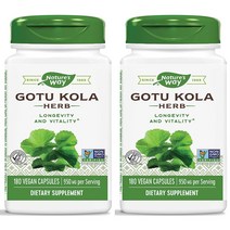 네이쳐스웨이 고투 쿨라 허브 950mg 베지테리안 캡슐, 180정, 2개