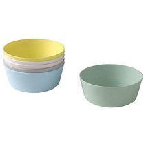 이케아 칼라스 유아 어린이 그릇 6p 묶음 다양한 색상, 6개