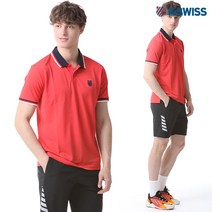 [KT알파쇼핑][케이스위스(K-SWISS)] 카라 포인트 반팔 티셔츠