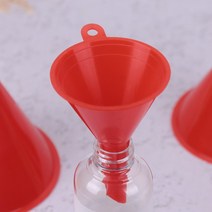 깔대기 깔때기 과학실험 냉각수 깔때기 빨간색 플라스틱 자동차 연료 대각선 간단한 휴대용 홈 실험실 용품, 한개옵션0