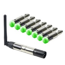무대 조명 효과용 Dmx 512 컨트롤러 충전식 배터리 무선 수신기 2.4G Ism Dmx512 송신기, 1T and 7R_AU 플러그