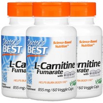 3개세트 닥터스베스트 L카르니틴 855mg 60정 푸마르산 바이오신트 베지테리언 캡슐