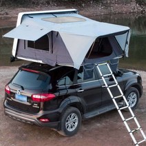 자동차 루프탑 텐트 캐노피 하드쉘 소프트쉘 SUV, 자동차 중형 루프탑 텐트 그레이, 1개