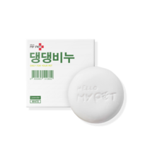헬로마이펫 강아지 비누 천연 수제비누 댕댕비누 화이트 100g 1개