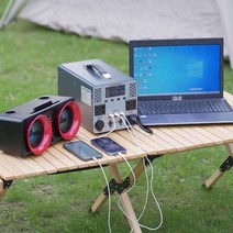 220V 파워뱅크 카라반 야외 영화 캠핑 바캉스 발전기, 500w 480wh 급속 충전