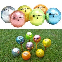 크로맥스 크롬 골프공 6개 메탈 골프공 크롬볼 칼라볼