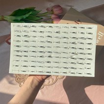 해피하우스 심플 데일리 반지 여성 우정 쥬얼리 반지 100개 세트