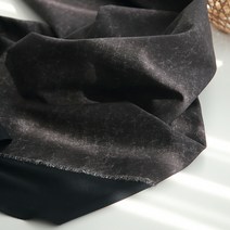 자투리 면스판원단 기모 본딩 워터브라운