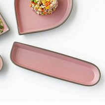 까사무띠 레아 모모라인 플레이트 22cm, 그린올리브/자기그릇