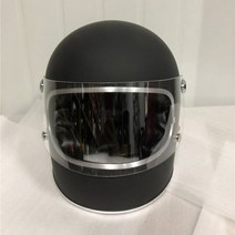 오더봇 티티앤코 TT&CO 소두핏 헬멧 톰슨 D컷 클래식 바이크 스쿠터 베스파 할리 데이비슨 경량 하이바 티티엔코 풀페이스, M, 무광 블랙