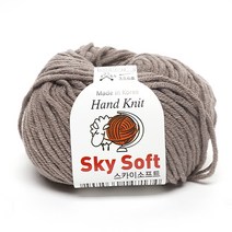 삼남뜨개실 스카이소프트실 아크릴실 인형실 의류실 목도리실 사계절실 겨울실, SKY SOFT, 30 코코아 베이지, 1개