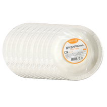 아이존 종이접시 18cm, 10개, 6개입