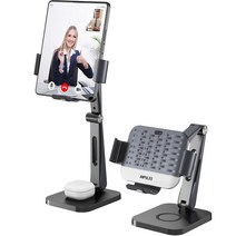 2in1 무선충전기 폴드4/3/2 ANPULES 핸드폰 무선충전거치대 스탠드형 삼성 이어폰 F11-S10, 블랙