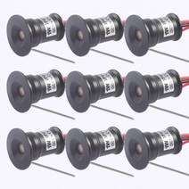 직부조명 12V 쿠커 후드 미니 실내 Downlight 디 밍이 가능한 Led 명소 캐노피 1W 15mm RGB 계단 캐비닛 빛, 02 White Housing_01 30 Degree, 01 12V Blue