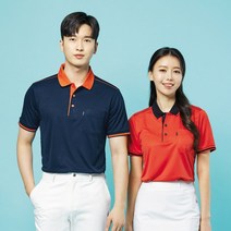 나인앤나인 기능성 쿨론 미니 홈 단추 배색 카라 반팔티셔츠(90-110)