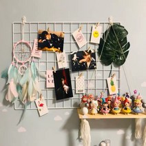 메쉬망 네트 철 휀스망 진열대 대형, 화이트 120x100