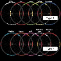 JINUS 자전거 휠커버 멋스런 데칼 호환 도로 림 스티커 MTB 휠 세트 26 27.5 29 700C 개인 사이클링 반사 액세서리, [02] Rim size 16 inches