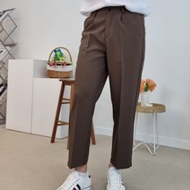 포고티 구름 슬랙스 9부 세미와이드핏