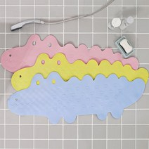 파스텔 악어 욕조매트 욕실미끄럼방지매트 kc인증, 핑크, 1개