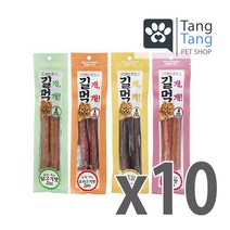 탱탱이네 참좋은간식 길개먹개 (2개입)x10봉 강아지스틱트릿 져키 육포 간식, 소고기 10봉