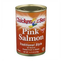 Chicken of the Sea 치킨 오브 더 씨 핑크 살몬 연어 통조림 14.75oz(418g) 4팩