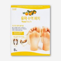 유자 수액 패치 8매 발바닥 발 디톡스, 1개