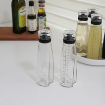 [윤자매네] 시노글라스 유리 오일병 블랙 500ml 1개(2type), 눈금O
