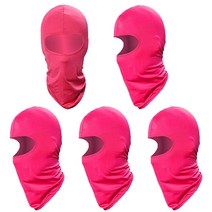 얇은 햇빛 방한모 겨울 스키 마스크 5개 팩 남성용 야외 사이클링 오토바이 에어소프트 낚시 사냥 마스크 블랙, Peach