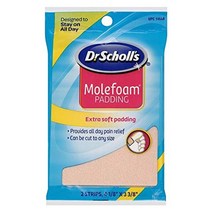 Dr. Scholls Molefoam Padding Men and Women 2-Count 3-Pack 풋케어 보호쿠션/패드