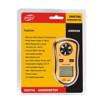 풍량계 풍향풍속계 디지털 풍속계새로운 GM8908 디지털 LCD 디스플레이 풍속계 휴대용 미니 측정기 및 바람, 01 GM8908