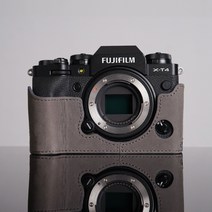 후지필름 X-T4 가죽케이스 MrStone Fuji XT4 카메라 가죽 케이스 호환, 디그니티 그레이
