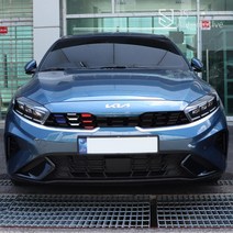 JS automotive 더뉴K3 라디에이터 프론트 프런트 그릴 앞 범퍼 국기 라인 삼선 삼색 포인트 데칼 차량 드레스업 스티커, A.독일(조수석)