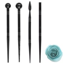 목공기계 부품조각 도구 주름 펜 키트 모델링 점토 도구 세트 점토 조각 도구 볼 스타일러스 도구 도자기, 한개옵션0