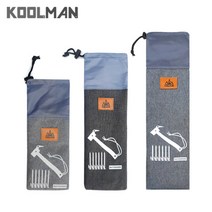 KOOLMAN(쿨맨) 캠핑 단조팩 보관 파우치 그레이, 1개, 단조팩 파우치 40cm  - 그레이