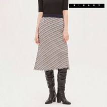 시슬리 컬러 트위드 니트 스커트 SAKS04041-BG