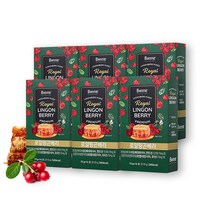 [본네] 프리미엄 로얄제리 링곤베리 퓨레 스틱 12주( 15g x 14포 x 6박스), 12주(15g*14포*6박스), 6개