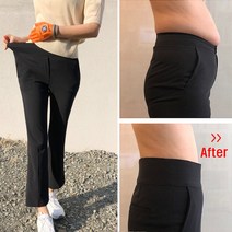 여름용 여성 골프 바지 몸매 보정 썸머 매직 부츠컷 팬츠 빅사이즈 밴딩 연습복 골프웨어(55-99)