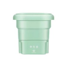 5L 휴대용 세탁기 속옷 건조기 버킷 양말 옷 청소 여행 접이식 미니, [01] 미국, [04] Green No Blu ray