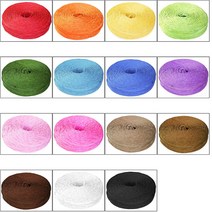 (디머스) 만들기재료 대용량 벌크 종이 굵은지끈 롤타입 15색상 4mm x 200M, 초록색, 1개