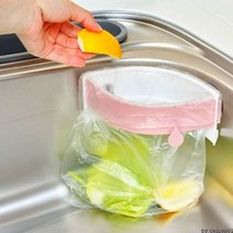 [태태몰] 음식물쓰레기 주방쓰레기통 밀폐홀더 슬라이드 걸이형 잔반통 싱크대음식물 싱크대쓰레기통 +&10111