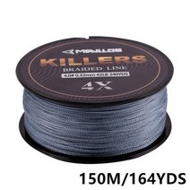Mavllos-0.06-0.6mm 4-121Lb 4 가닥 꼰 낚싯줄 150m/220m 초강력 멀티필라멘트 4W PE 바다낚시 낚시줄, [04] 0.6  12LB  0.12mm, 150M 그레이