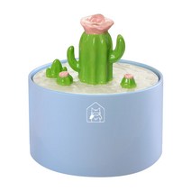 세라믹 멍냥 강아지 고양이 선인장 정수기 반려 1.5L, 선택없음